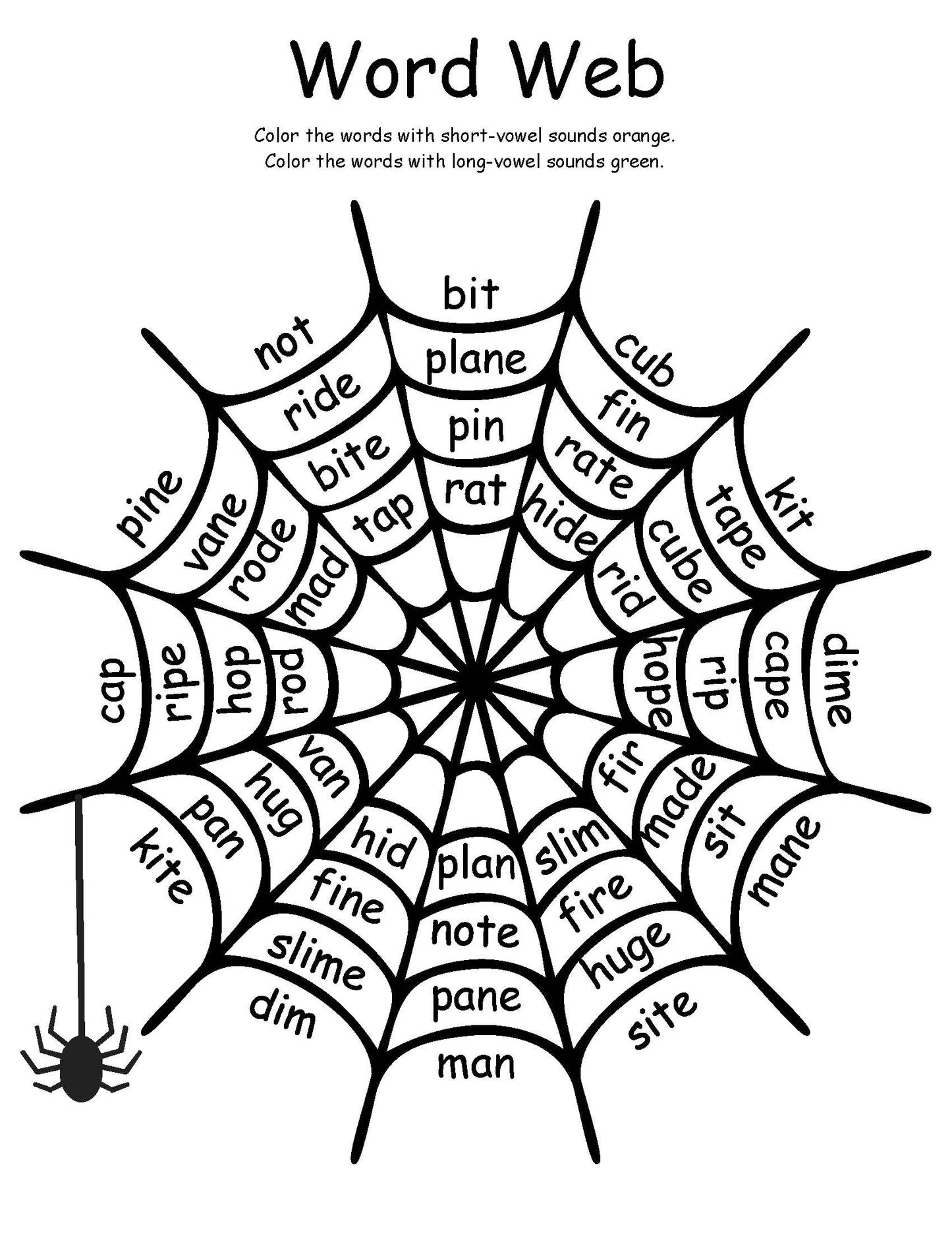 Word Web Literacy Game