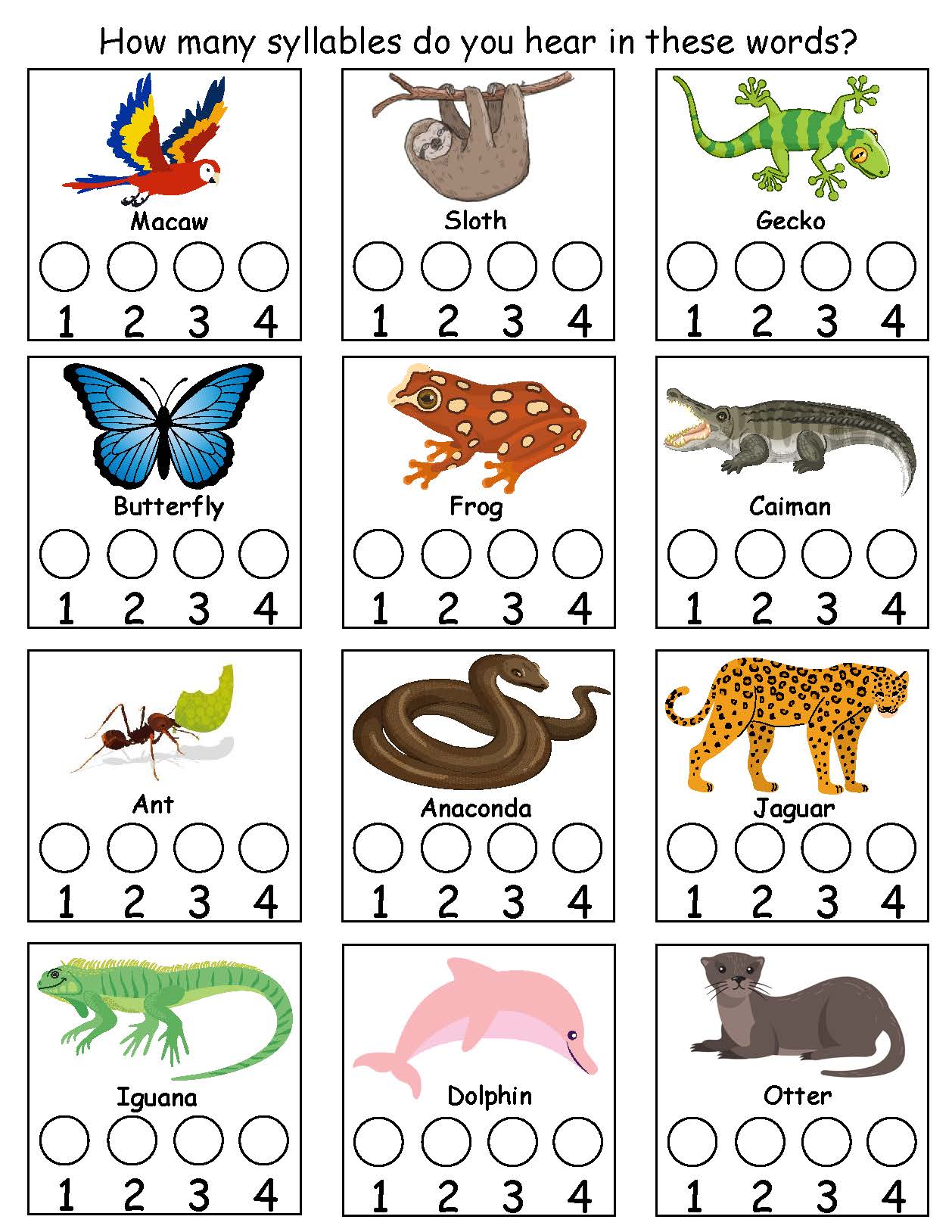 Syllable Game with Shaker Instrument