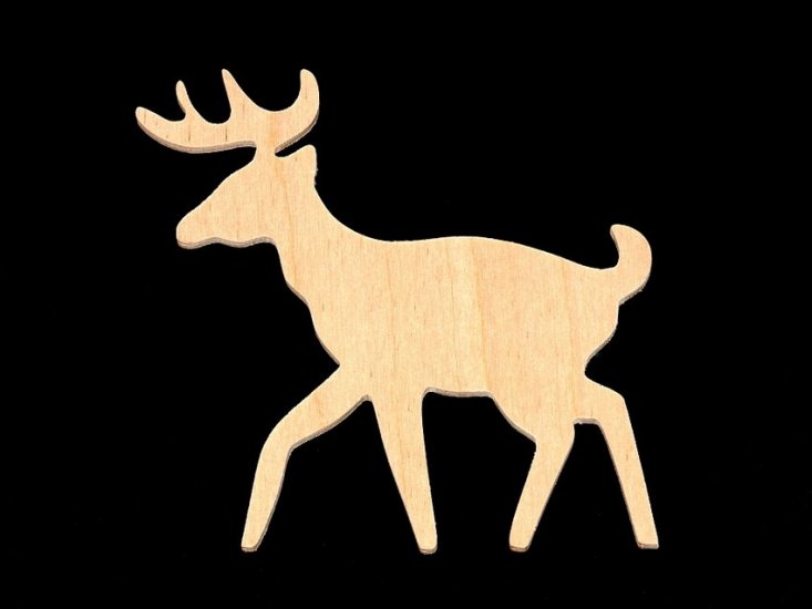 Wooden deer forest animal kids craft