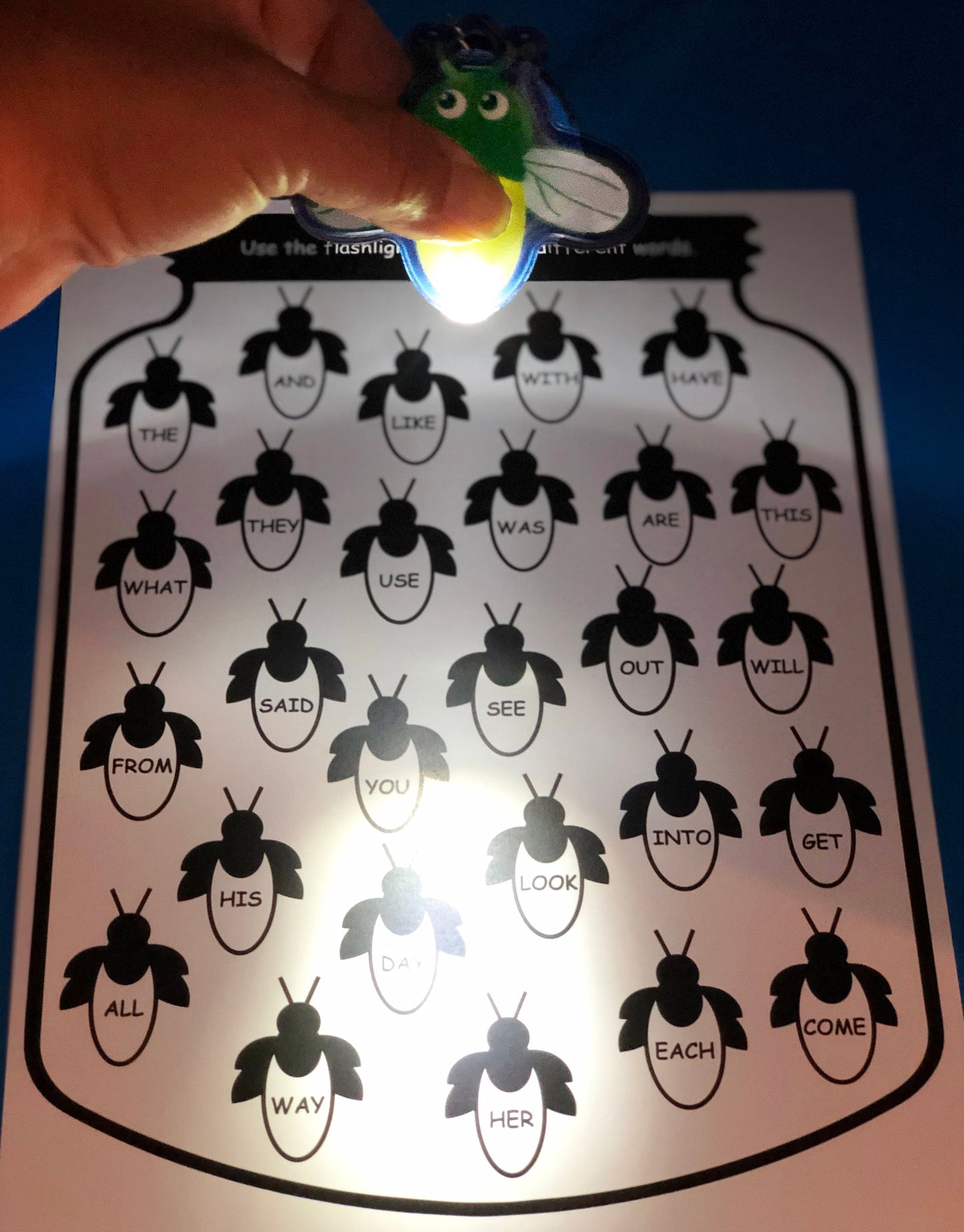 firefly flashlight literacy games