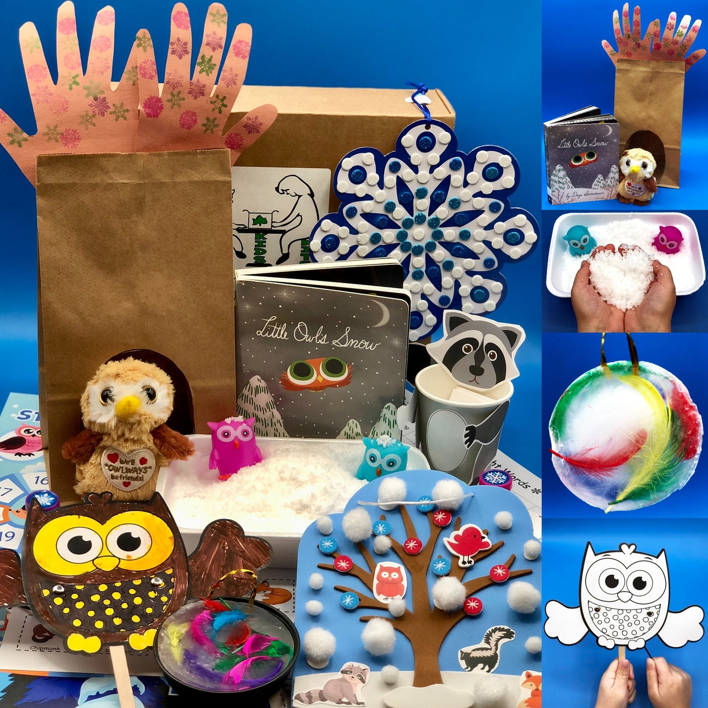 Owl themed winter STEM activities