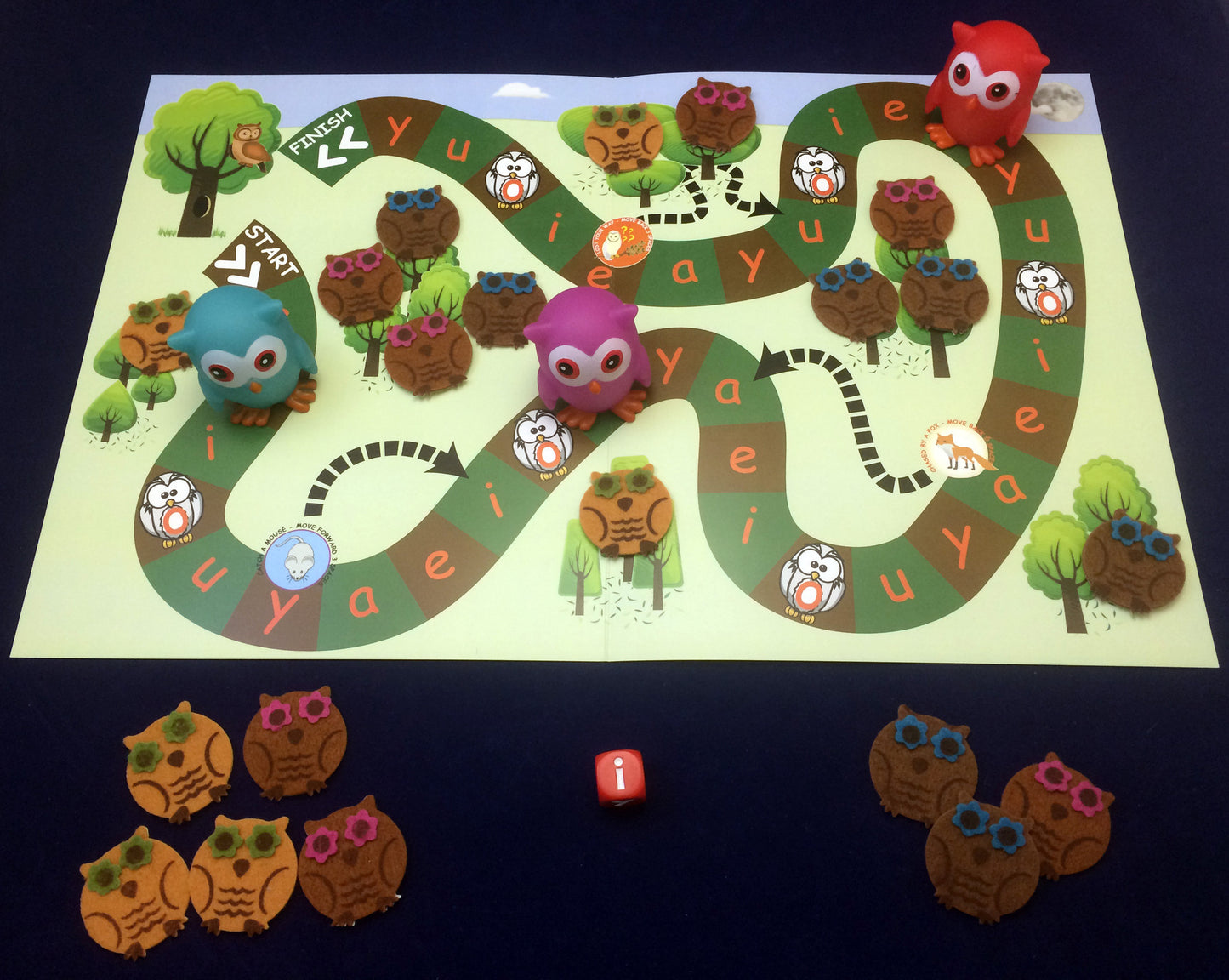 Board game - Get the owl to their Mama inspired by Owl Babies