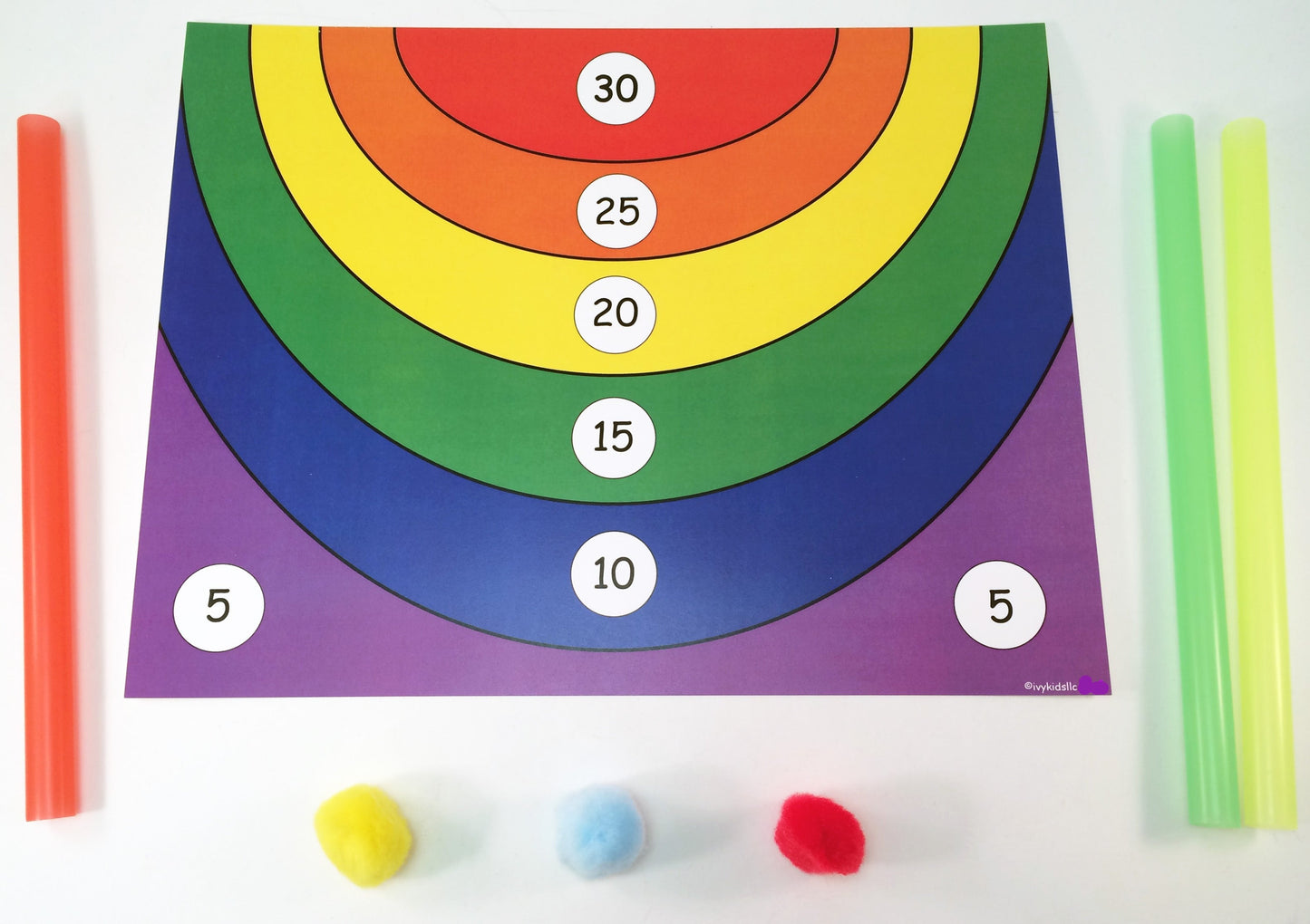 Pom Pom Bull's Eye Kids Game