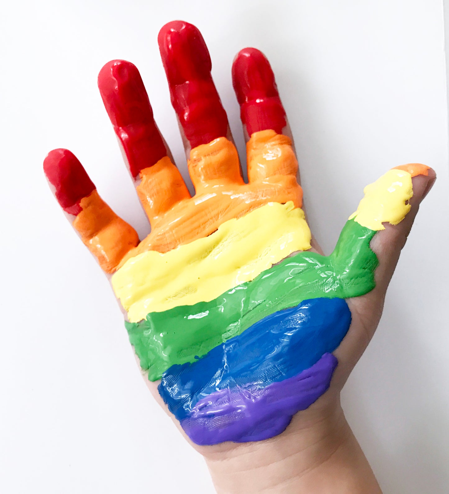 rainbow hand