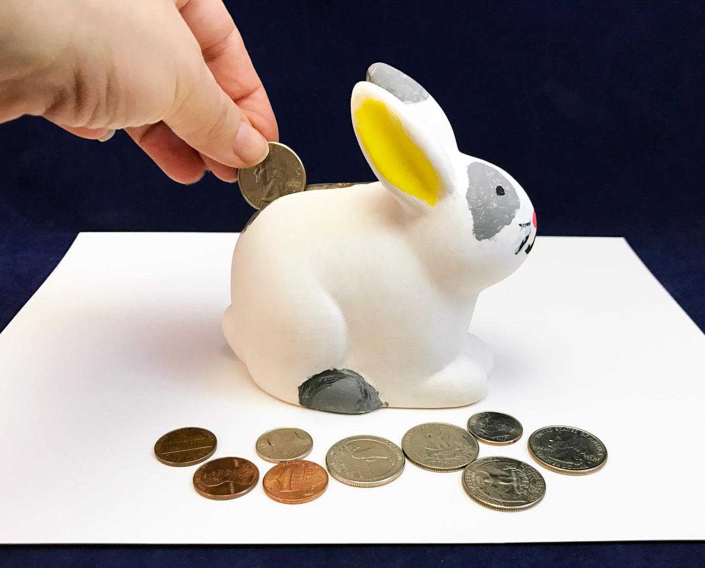 Ceramic Bunny Bank to Paint - art activity