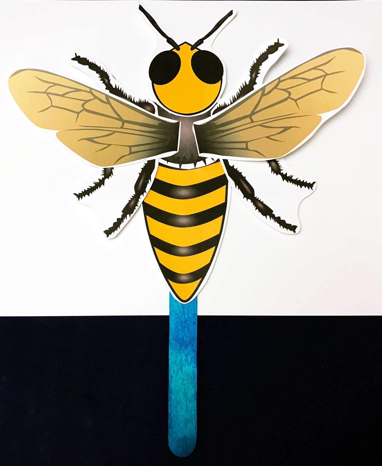 bee stick puppet