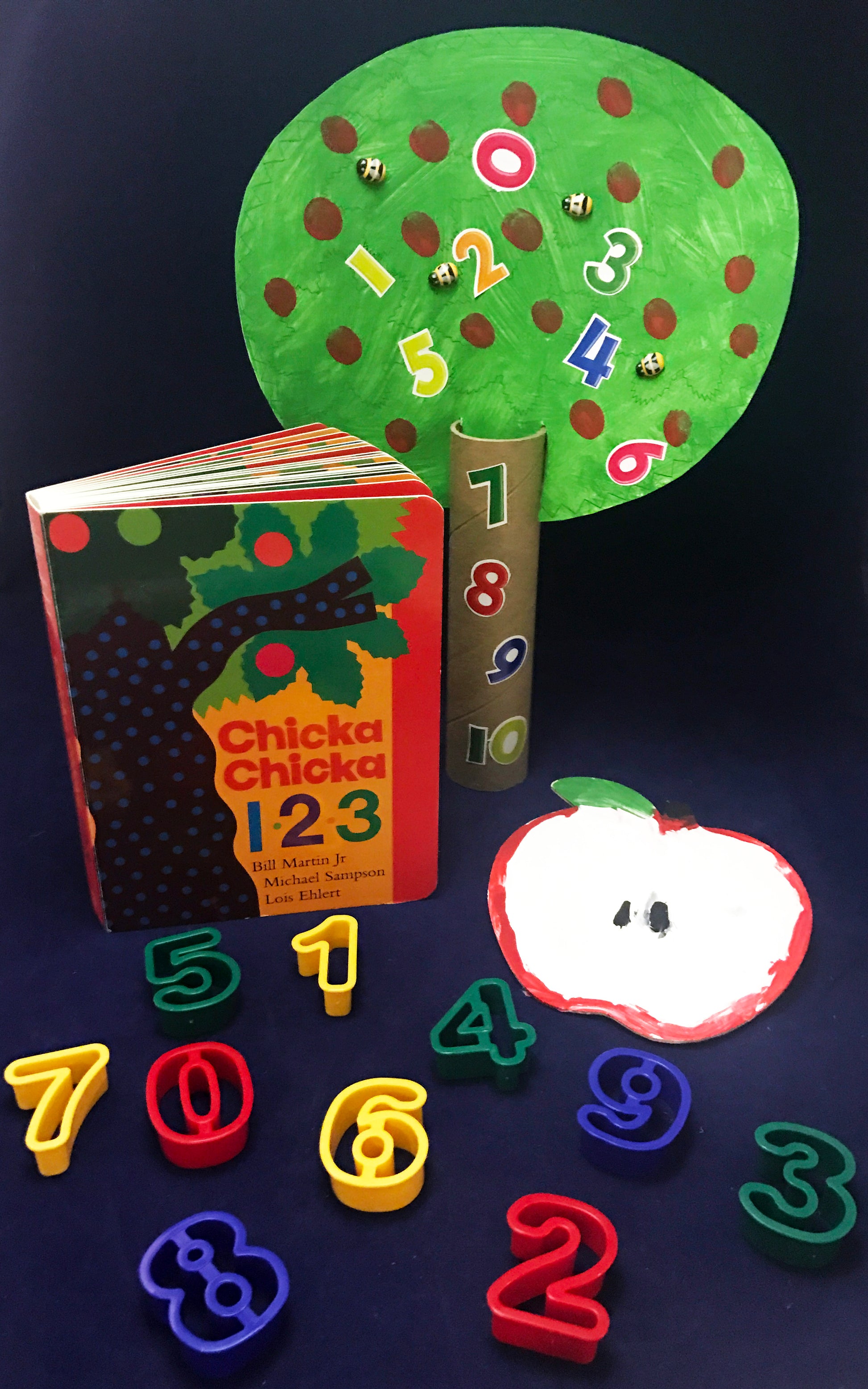 Chicka Chicka 1, 2, 3 art, math, and science activities.