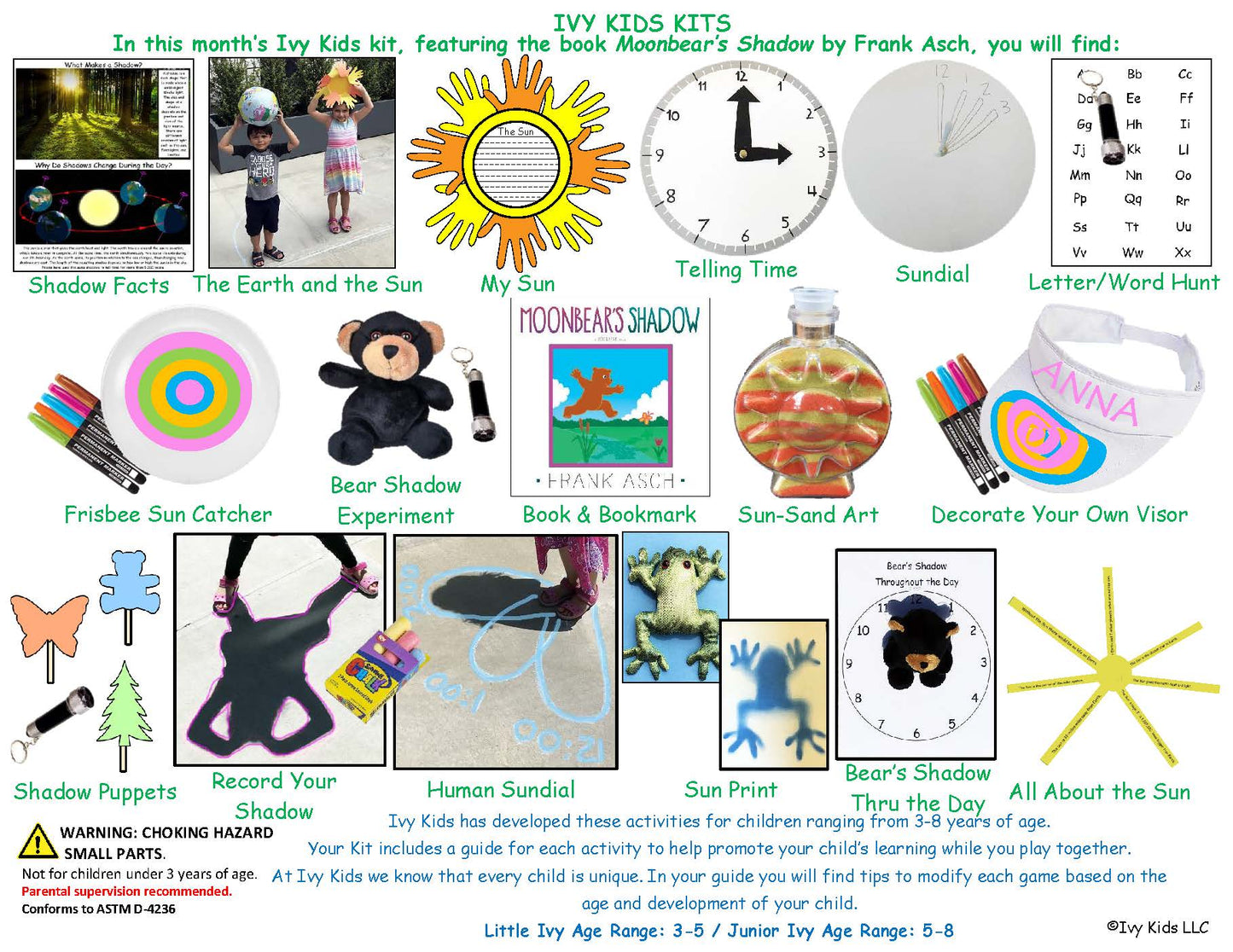 STEAM kids activities exploring shadows, light, the sun, earth