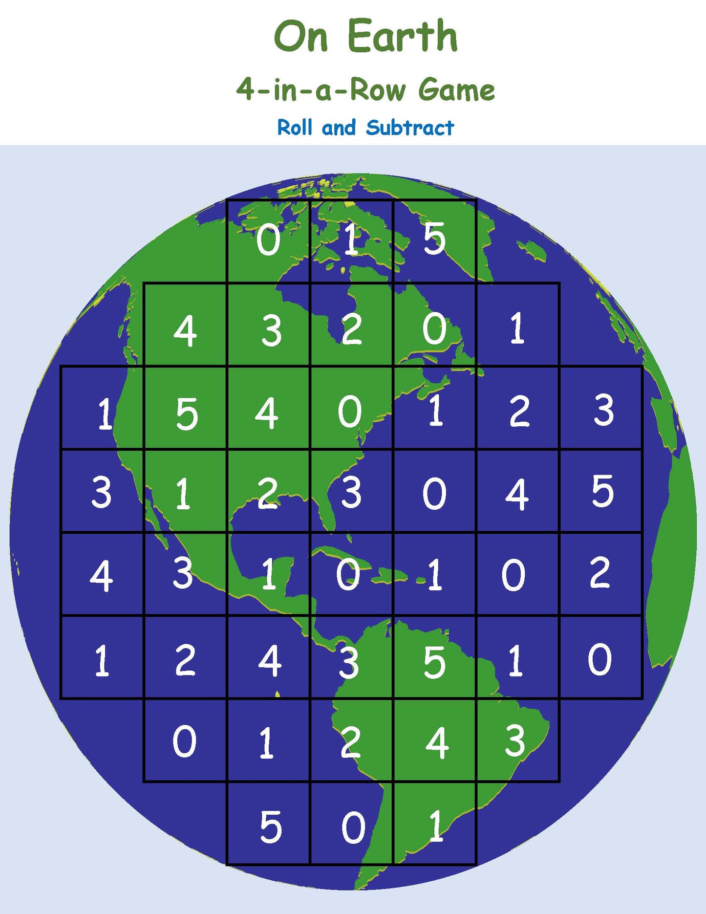 Earth Inspired math game STEM kids