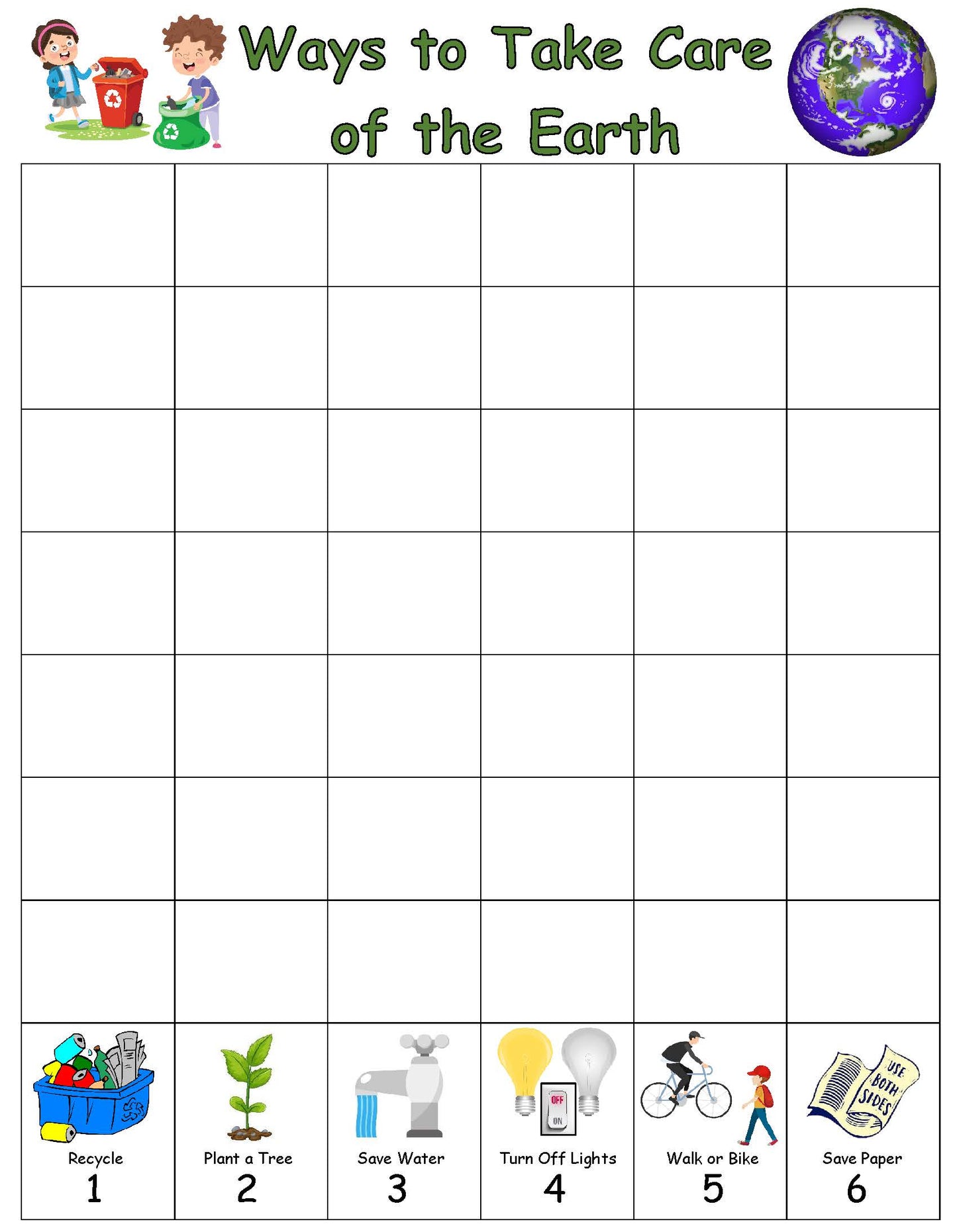 Take Care of the Earth Game