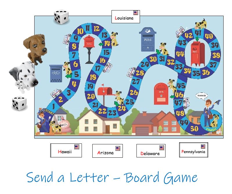 post office themed board game