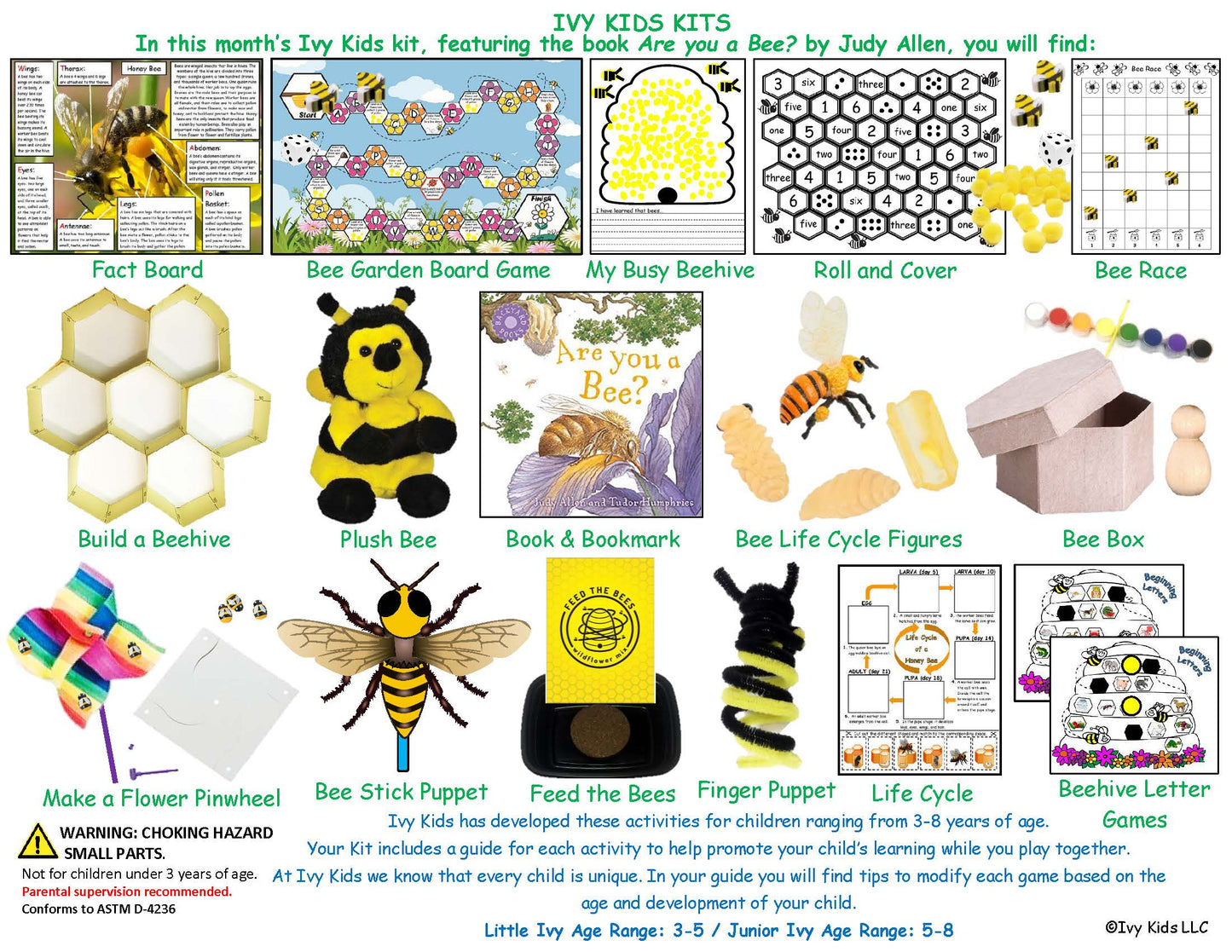 STEAM activities inspired by the children's book Are you a bee?