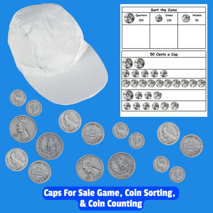 Learning the value of coins, coin games, and coin sorting