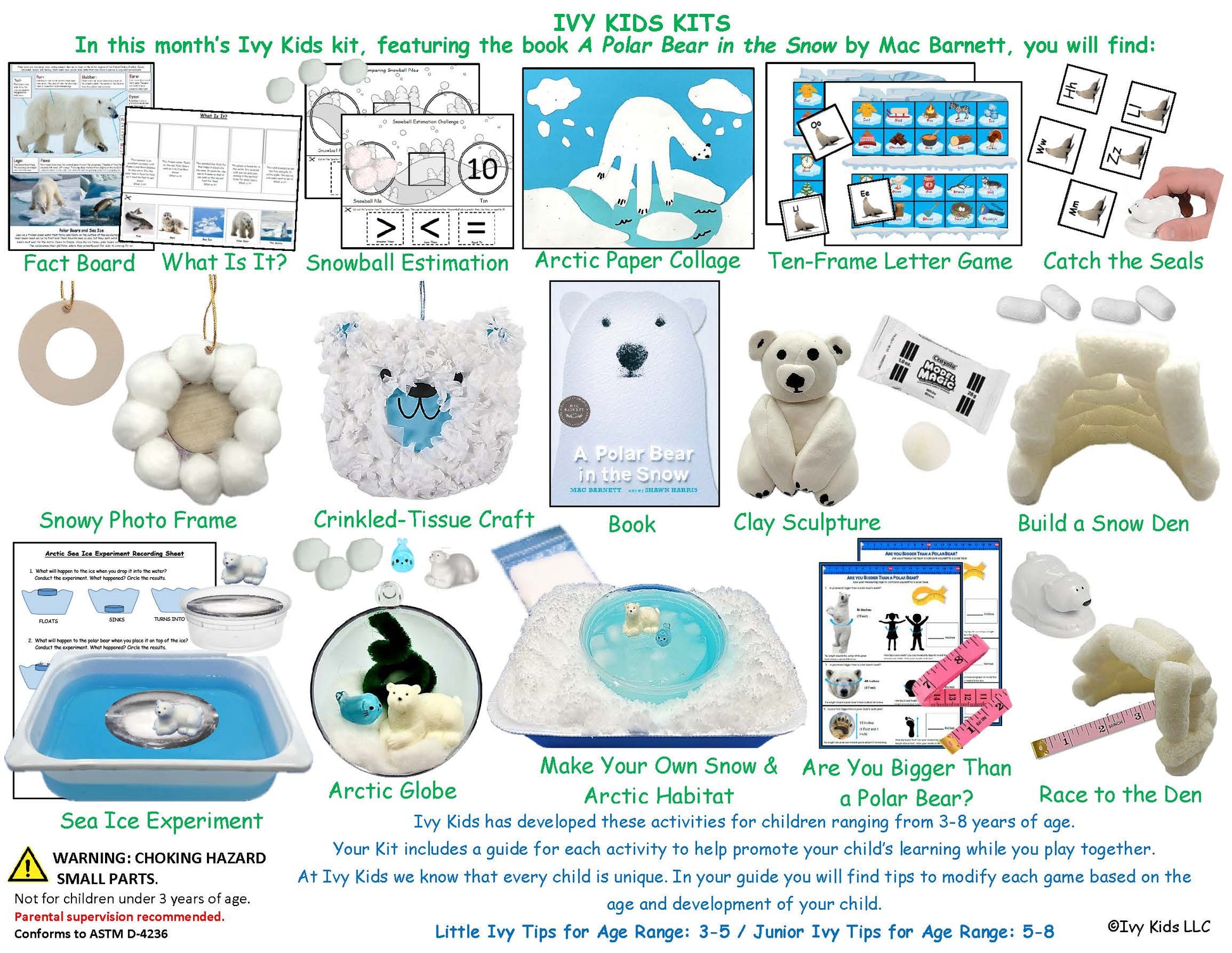 Polar Bear and Winter Themed STEM activities