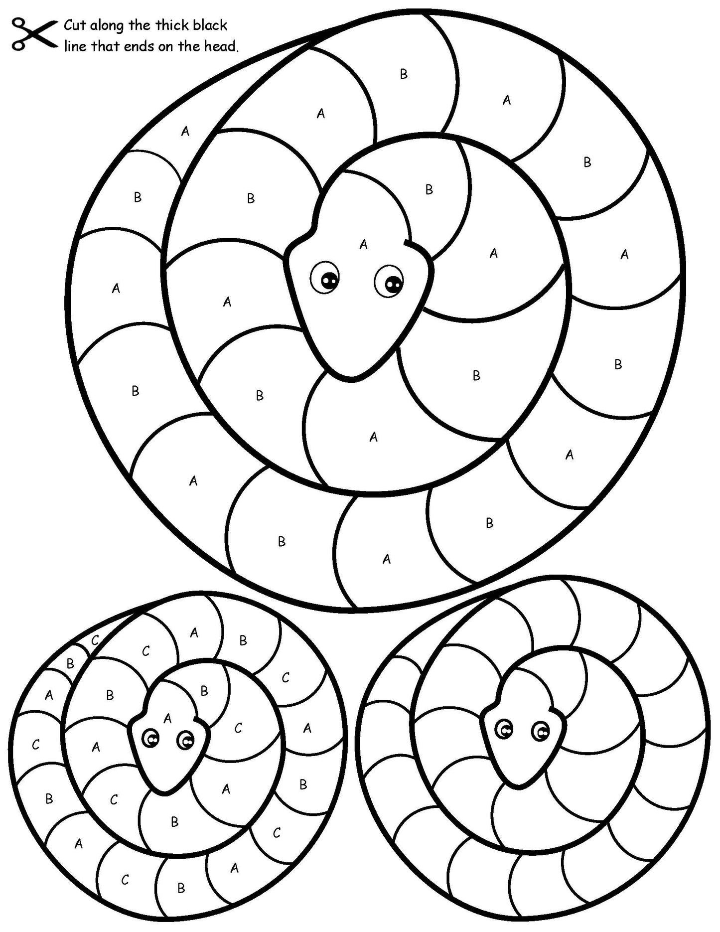 Pattern Snakes Math and Art Activity