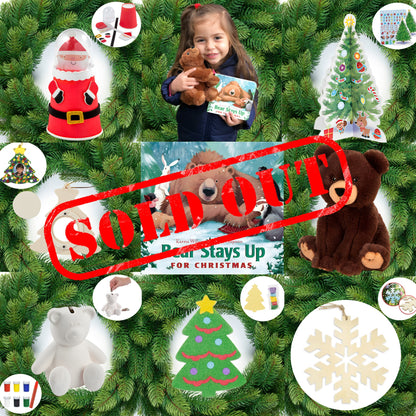 Ivy Kids Holiday Fun Kit featuring Bear Stays Up for Christmas