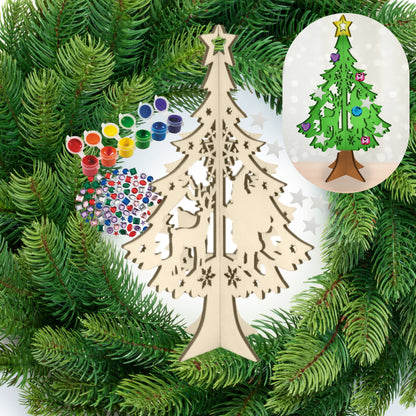 Wooden Christmas Tree Craft