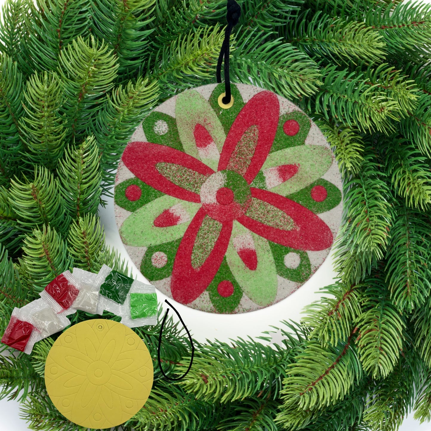 Christmas Sand Art Ornament 
