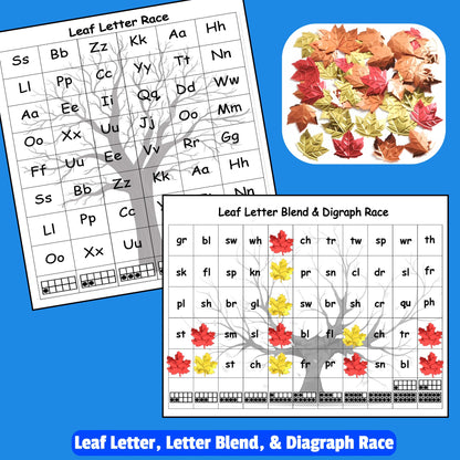 Leaf Themed Literacy Games