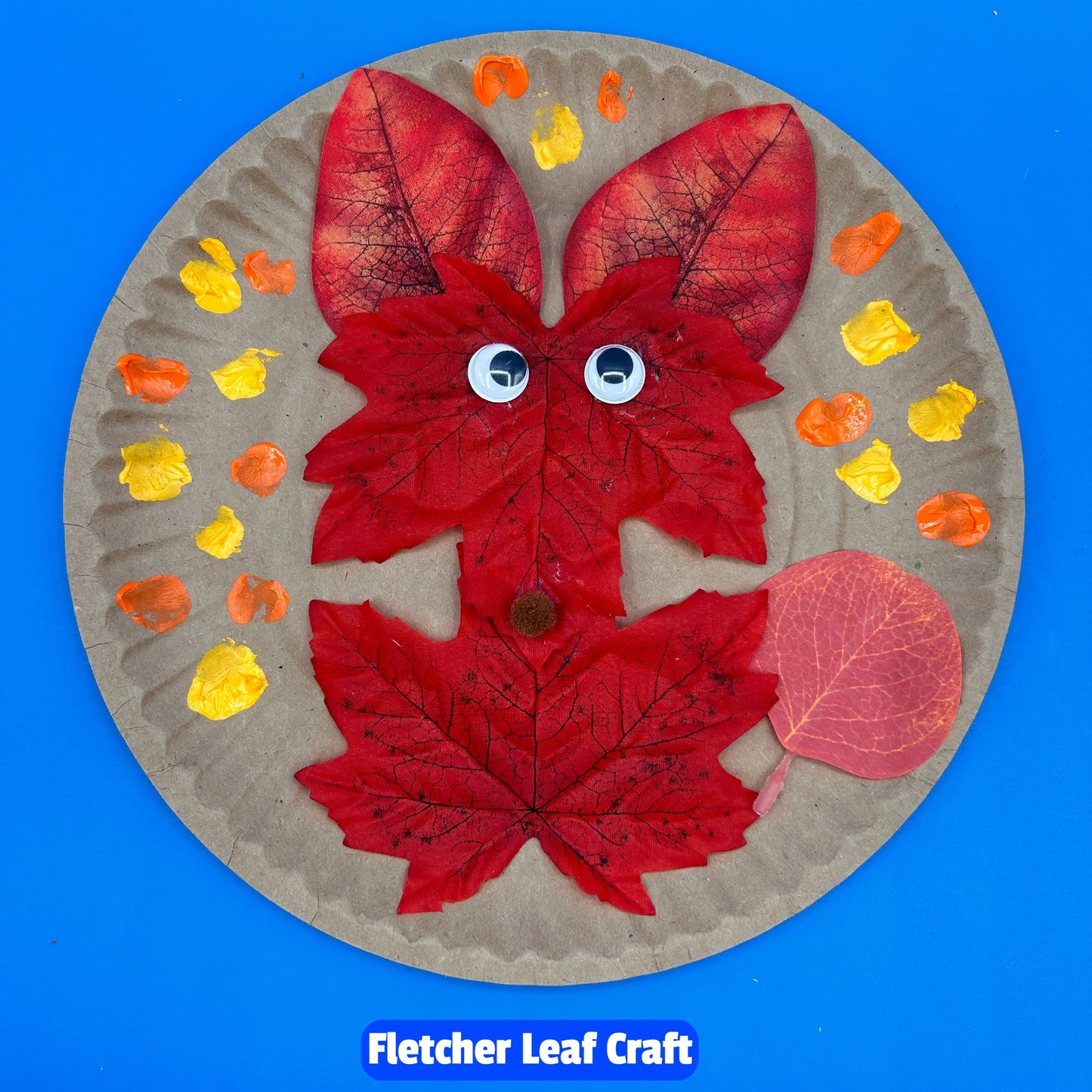 Fletcher the fox Leaf Craft