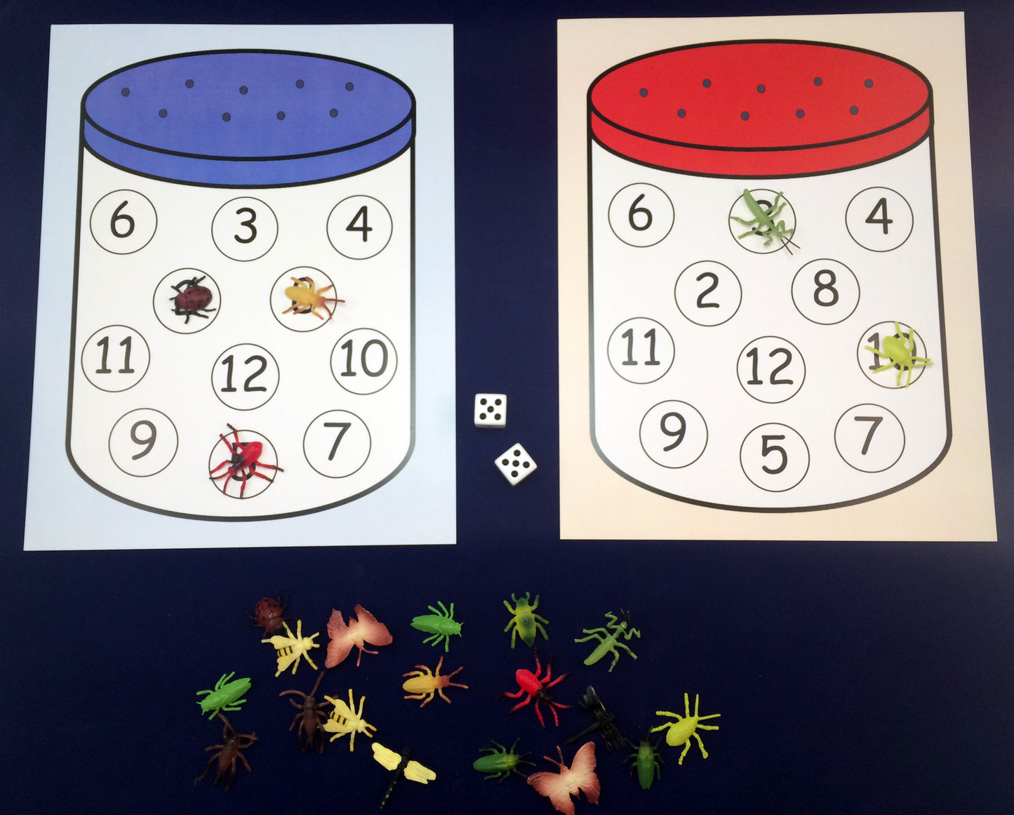 Math Activity- Bug Catching Game Inspired by The Very Lonely Firefly by Eric Carle
