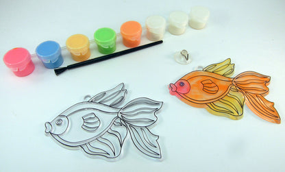 Fish Sun Catcher that Glows in the dark: Art Activity inspired by A Fish Out of Water by Helen Palmer
