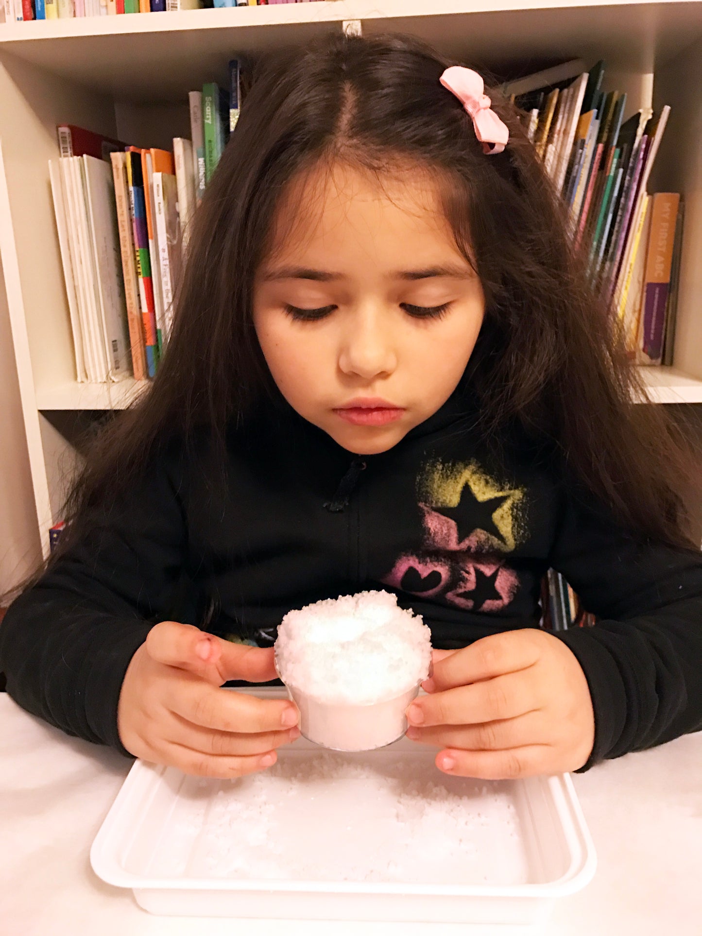 Make your own play snow with instant snow powder