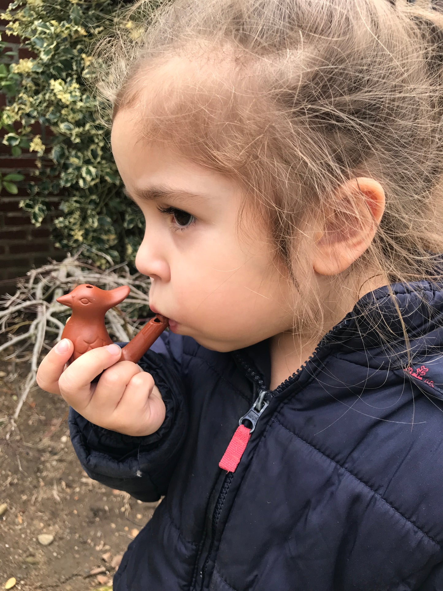 Ceramic bird whistle art project makes real bird sounds kids