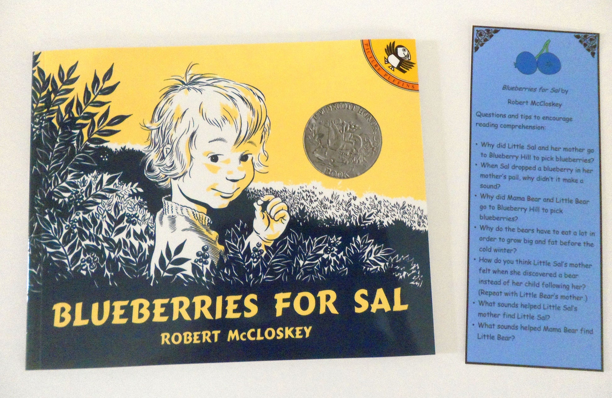 Blueberries For Sal by Robert McCloskey - Ivy Kids subscription box activities.