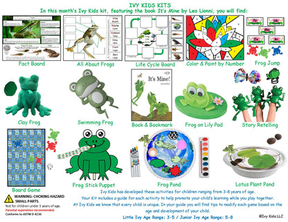 Frog themed STEM kids activities SPRING