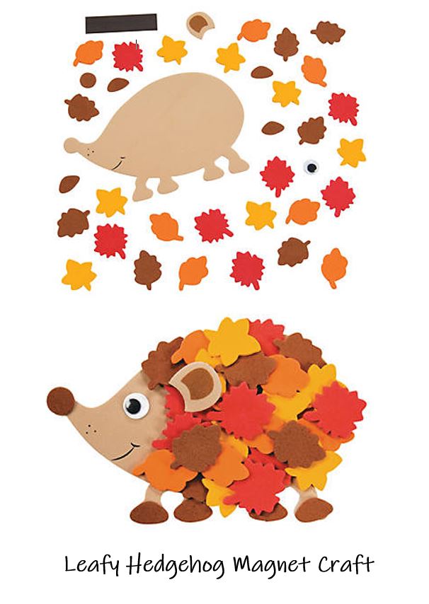 Hedgehog Leaf Autumn Craft KIDS